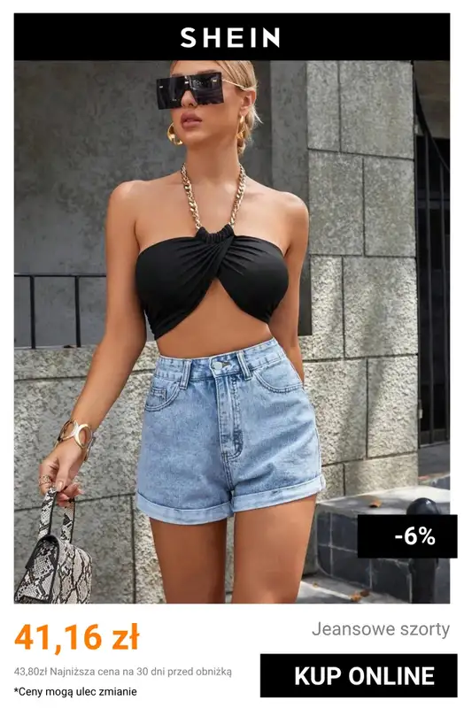 SHEIN - gazetka promocyjna Damskie spodenki jeansowe od czwartku 09.07 do niedzieli 19.07 - strona 5