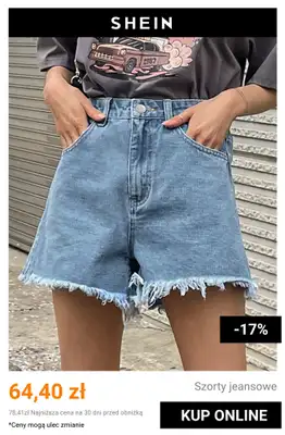 SHEIN - gazetka promocyjna Damskie spodenki jeansowe od czwartku 09.07 do niedzieli 19.07 - strona 3
