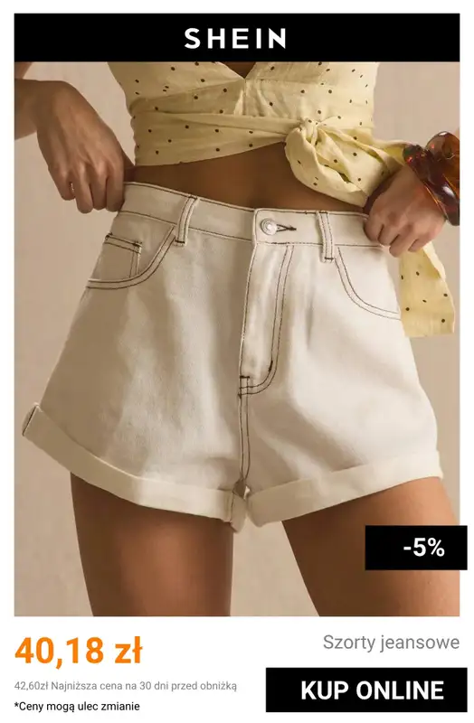 SHEIN - gazetka promocyjna Damskie spodenki jeansowe od czwartku 09.07 do niedzieli 19.07 - strona 10