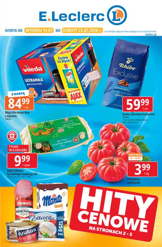 Leclerc - gazetka promocyjna Oferta E.Leclerc od wtorku 14.07 do soboty 25.07