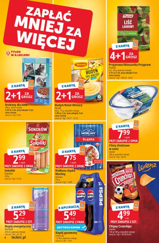 Leclerc - gazetka promocyjna Oferta E.Leclerc od wtorku 14.07 do soboty 25.07 - strona 4