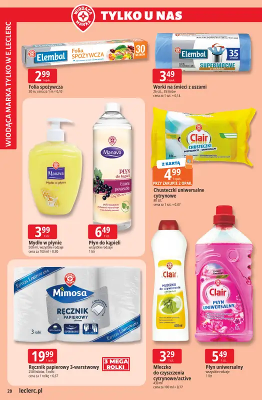 Leclerc - gazetka promocyjna Oferta E.Leclerc od wtorku 14.07 do soboty 25.07 - strona 20