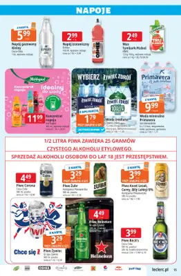 Leclerc - gazetka promocyjna Oferta E.Leclerc od wtorku 14.07 do soboty 25.07 - strona 15