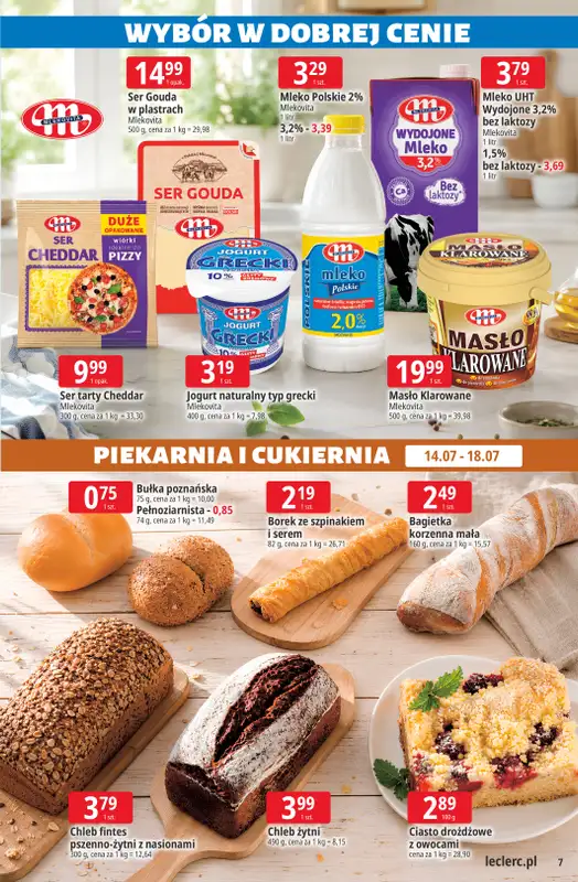 Leclerc - gazetka promocyjna Oferta E.Leclerc od wtorku 14.07 do soboty 25.07 - strona 7