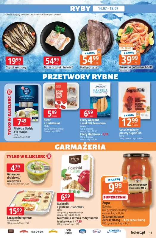 Leclerc - gazetka promocyjna Oferta E.Leclerc od wtorku 14.07 do soboty 25.07 - strona 11