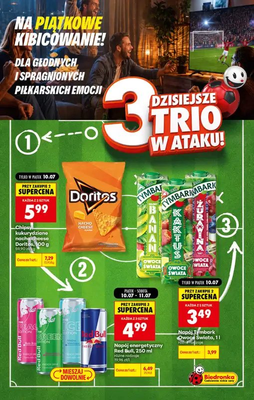 Biedronka - gazetka promocyjna Piątkowe kibicowanie  