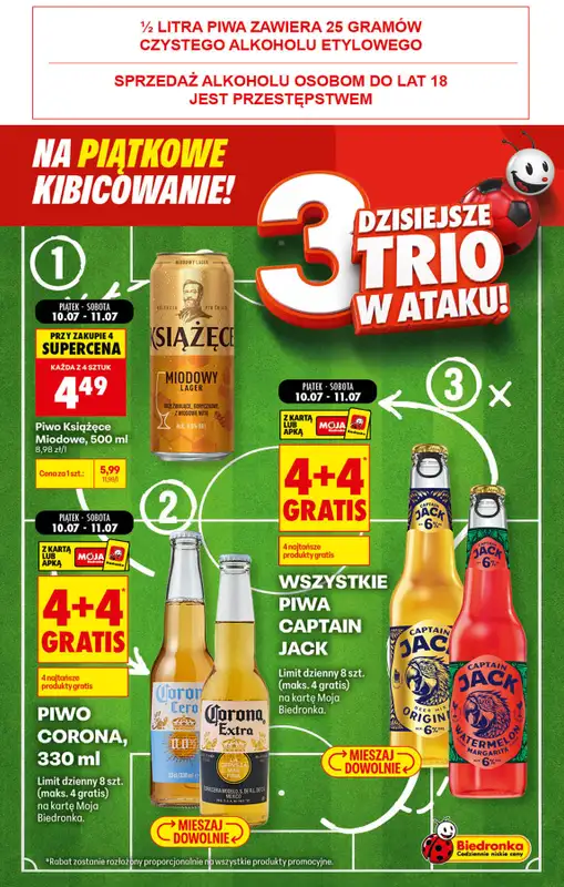 Biedronka - gazetka promocyjna Piątkowe kibicowanie od piątku 10.07 do piątku 10.07 - strona 4