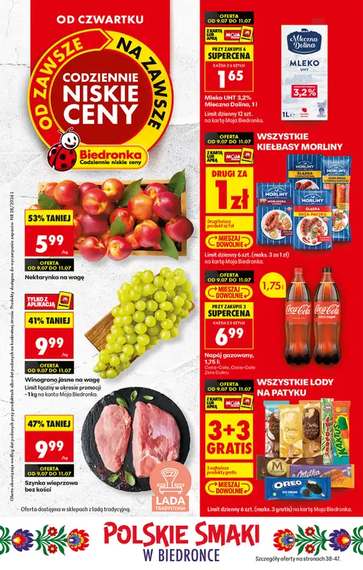 Biedronka - gazetka promocyjna Od czwartku, Z ladą tradycyjną  