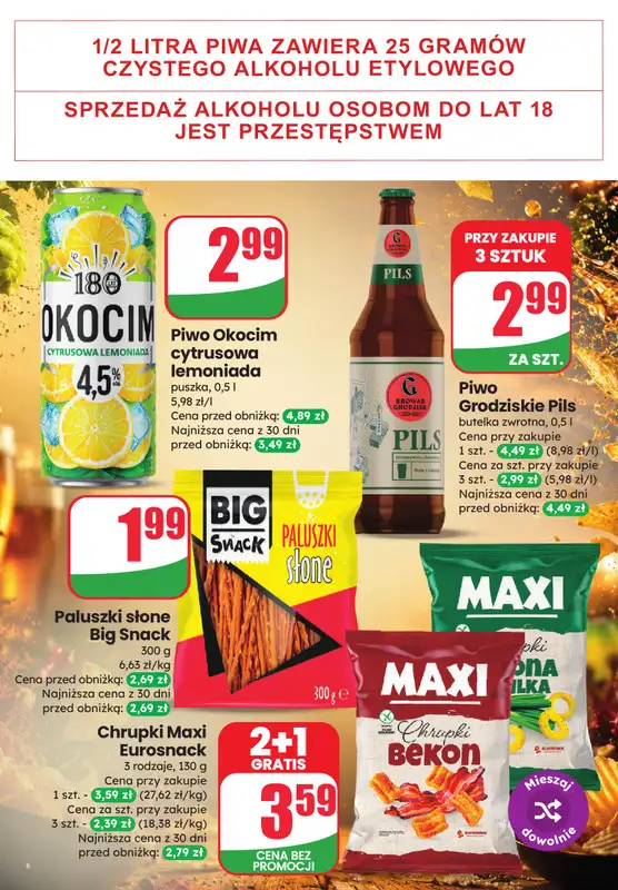 Dino - gazetka promocyjna Weekendowe okazje od piątku 10.07 do soboty 11.07 - strona 8