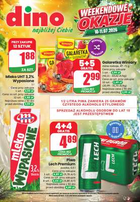 Dino - gazetka promocyjna Weekendowe okazje od piątku 10.07 do soboty 11.07