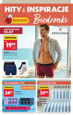 Biedronka - gazetka promocyjna Hity i inspiracje, od 13.07 od poniedziałku 13.07 do środy 29.07