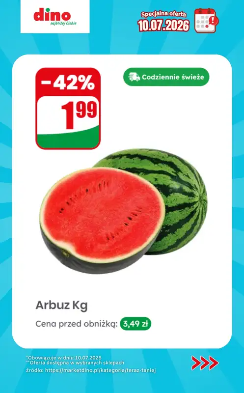 Dino - gazetka promocyjna Specjalna oferta na 10.07.2026 - promocje spoza gazetki od piątku 10.07 do piątku 10.07 - strona 4