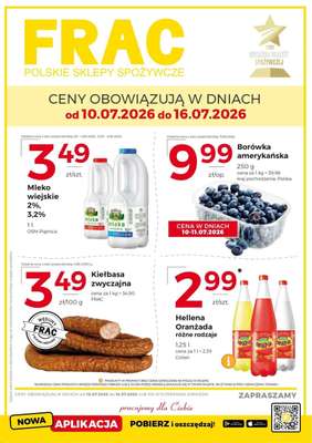 Frac - gazetka promocyjna Gazetka od piątku 10.07 do czwartku 16.07