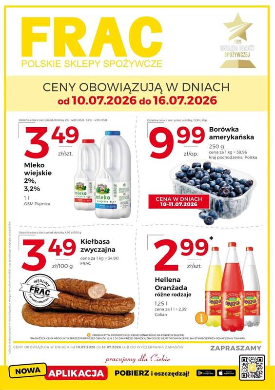 Frac - gazetka promocyjna Gazetka od piątku 10.07 do czwartku 16.07