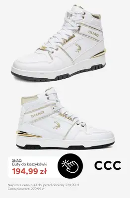CCC - gazetka promocyjna SALE - męskie białe sneakersy od niedzieli 12.07  - strona 8