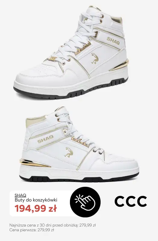 CCC - gazetka promocyjna SALE - męskie białe sneakersy od niedzieli 12.07  - strona 8