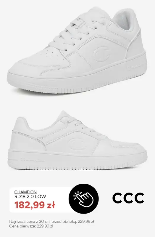 CCC - gazetka promocyjna SALE - męskie białe sneakersy od niedzieli 12.07  - strona 6