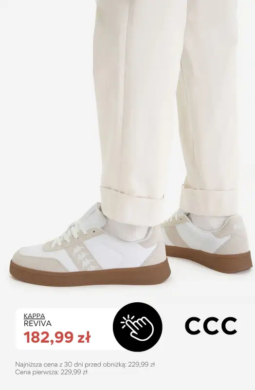 CCC - gazetka promocyjna SALE - męskie białe sneakersy od niedzieli 12.07  - strona 5