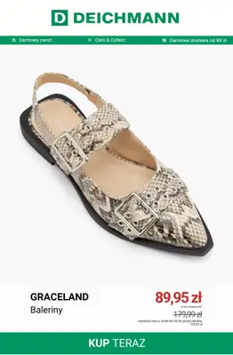 Deichmann - gazetka promocyjna Do -50% baleriny damskie od soboty 11.07  - strona 5