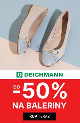 Deichmann - gazetka promocyjna Do -50% baleriny damskie od soboty 11.07 