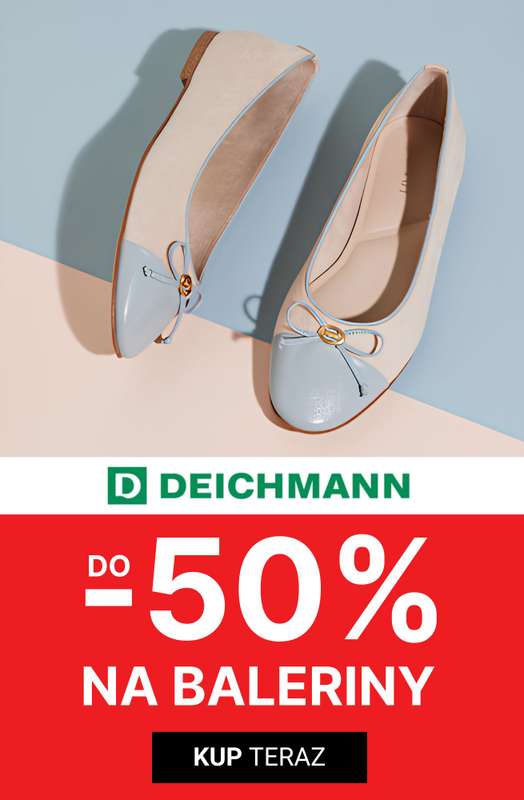 Deichmann - gazetka promocyjna Do -50% baleriny damskie od soboty 11.07 