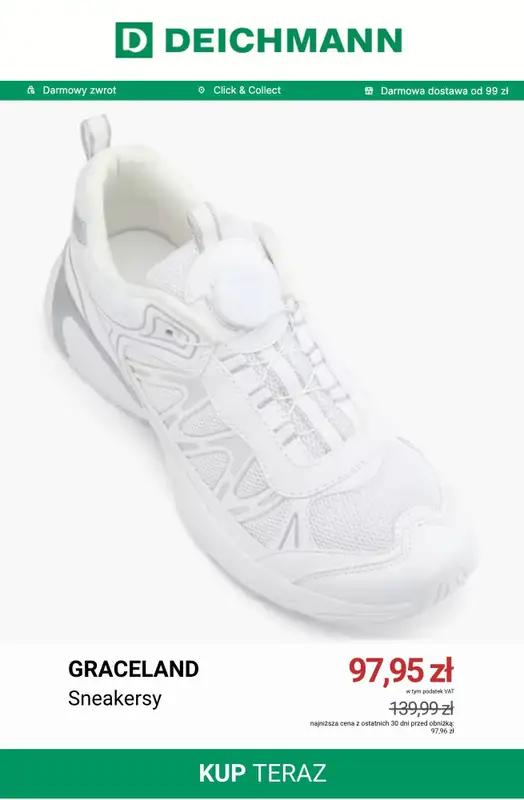 Deichmann - gazetka promocyjna Do -50% na sneakersy damskie od niedzieli 12.07  - strona 5