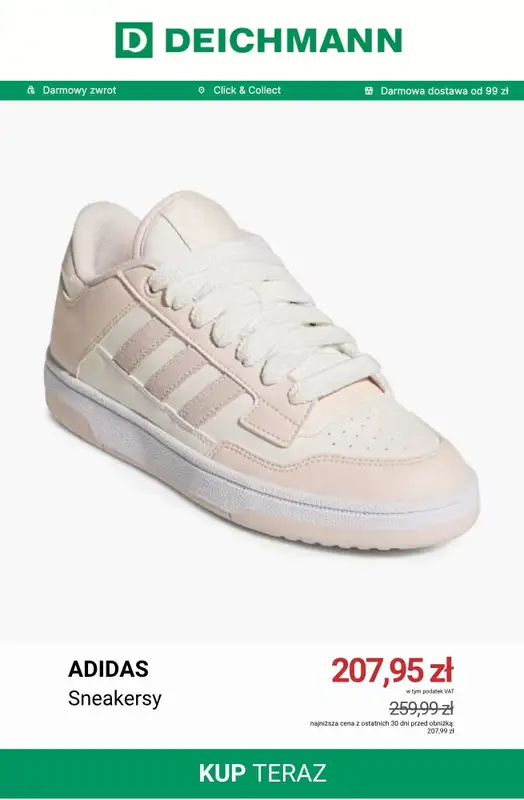 Deichmann - gazetka promocyjna Do -50% na sneakersy damskie od niedzieli 12.07  - strona 8