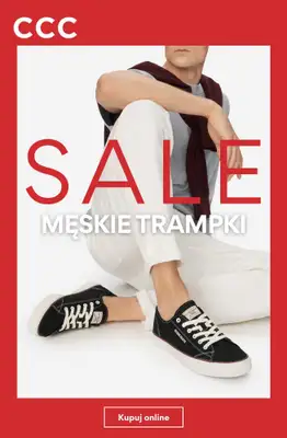 CCC - gazetka promocyjna SALE - trampki męskie od niedzieli 12.07 