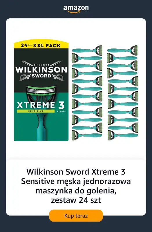 Amazon - gazetka promocyjna Jednorazowe maszynki do golenia od piątku 10.07  - strona 2