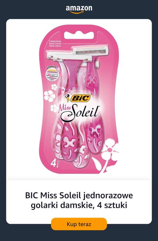 Amazon - gazetka promocyjna Jednorazowe maszynki do golenia od piątku 10.07  - strona 7