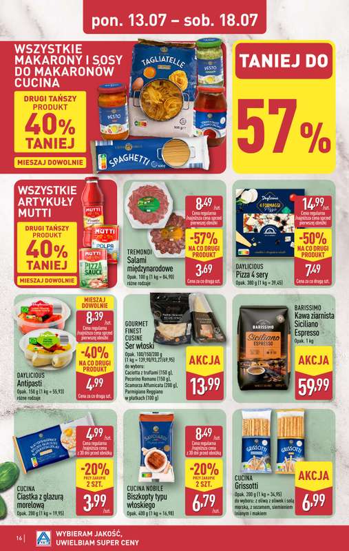 Aldi - gazetka promocyjna Pełny katalog! od poniedziałku 13.07 do soboty 18.07 - strona 16