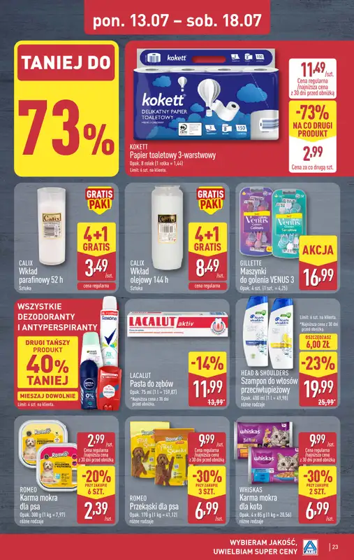 Aldi - gazetka promocyjna Pełny katalog! od poniedziałku 13.07 do soboty 18.07 - strona 23