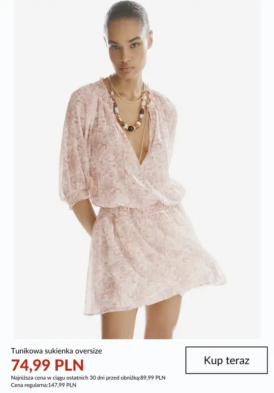H&M - gazetka promocyjna SALE - wzorzyste sukienki od piątku 10.07  - strona 4