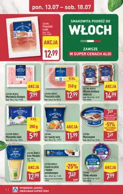 Aldi - gazetka promocyjna Podróż do Włoch w super cenach Aldi! od poniedziałku 13.07 do soboty 18.07 - strona 2