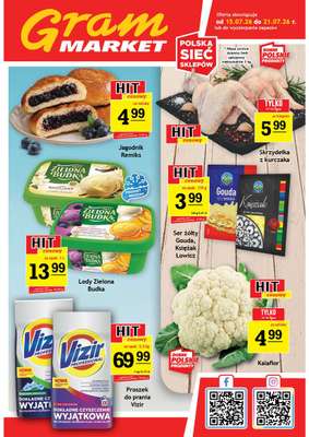 Gram Market - gazetka promocyjna Gazetka od środy 15.07 do wtorku 21.07