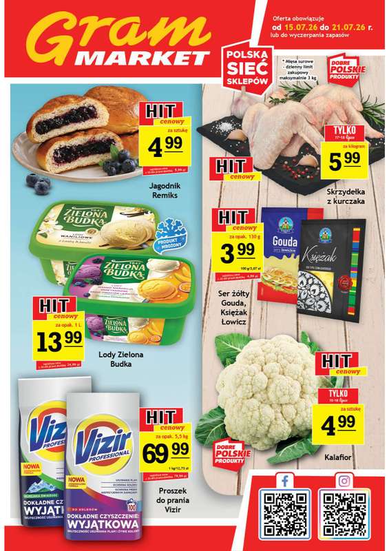Gram Market - gazetka promocyjna Gazetka od środy 15.07 do wtorku 21.07