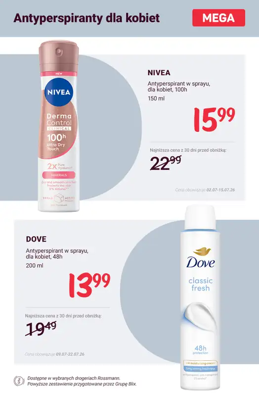 Rossmann - gazetka promocyjna Dezodoranty i antyperspiranty - promocje! od soboty 11.07  - strona 11