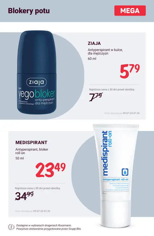 Rossmann - gazetka promocyjna Dezodoranty i antyperspiranty - promocje! od soboty 11.07  - strona 7