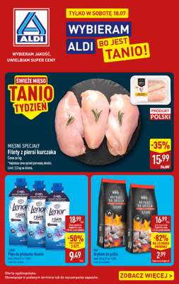 Aldi - gazetka promocyjna Najlepsze oferty na sobotę w Aldi! od soboty 18.07 do soboty 18.07