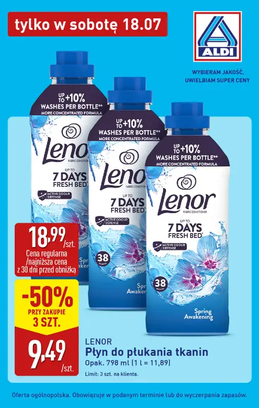 Aldi - gazetka promocyjna Najlepsze oferty na sobotę w Aldi! od soboty 18.07 do soboty 18.07 - strona 3