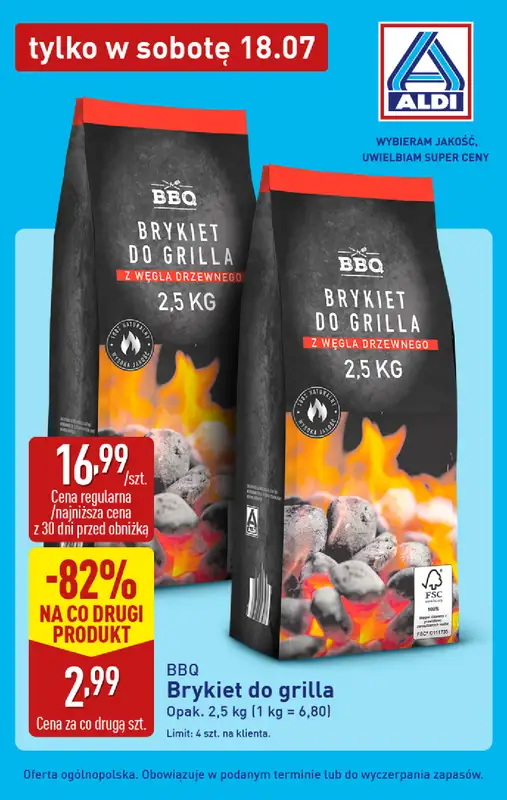 Aldi - gazetka promocyjna Najlepsze oferty na sobotę w Aldi! od soboty 18.07 do soboty 18.07 - strona 4