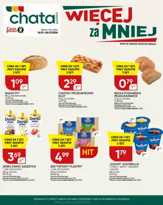 Chata Polska - gazetka promocyjna Więcej za mniej!  16-26.07  do niedzieli 26.07