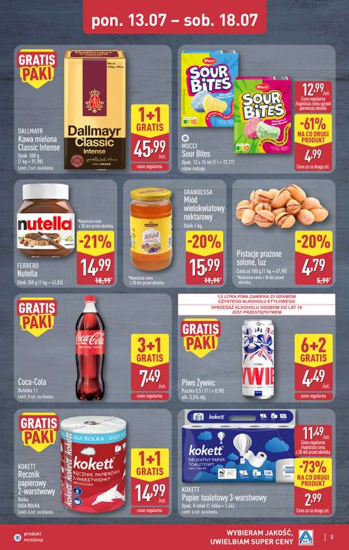 Aldi - gazetka promocyjna Weekend super cen w Aldi! od czwartku 16.07 do soboty 18.07 - strona 5