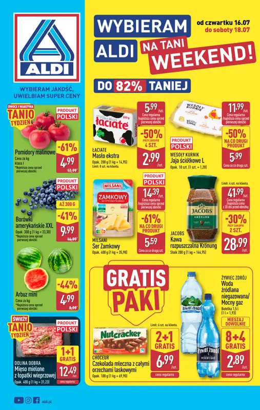 Aldi - gazetka promocyjna Weekend super cen w Aldi!  