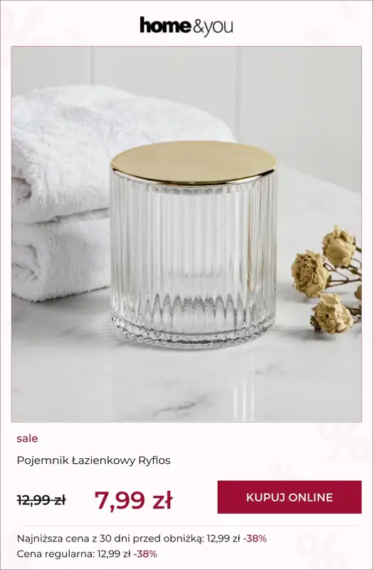 home&you - gazetka promocyjna SALE: Łazienka od niedzieli 12.07 do niedzieli 19.07 - strona 2