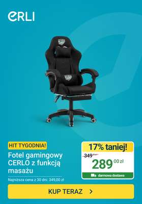 ERLI - gazetka promocyjna Hit tygodnia - Fotel LED od środy 15.07 do niedzieli 19.07