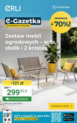 ERLI - gazetka promocyjna Sprawdź okazje tygodnia Erli! od poniedziałku 13.07 do niedzieli 19.07