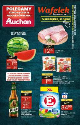 Wafelek - gazetka promocyjna Gazetka od poniedziałku 13.07 do soboty 25.07