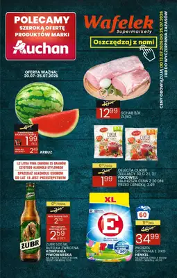 Wafelek - gazetka promocyjna Gazetka od poniedziałku 13.07 do soboty 25.07