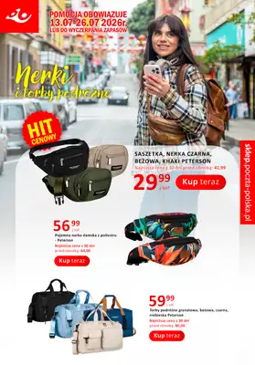 Poczta Polska - gazetka promocyjna Gazetka od poniedziałku 13.07 do niedzieli 26.07